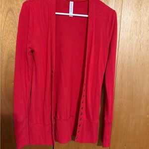 4 total cardigans Zenana Red, purple & grey ; 1 green clot story brand